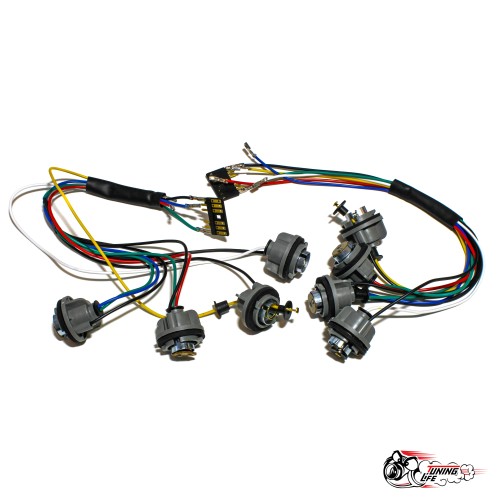 Фонари задние 2107 "Баку" тонированные под патроны