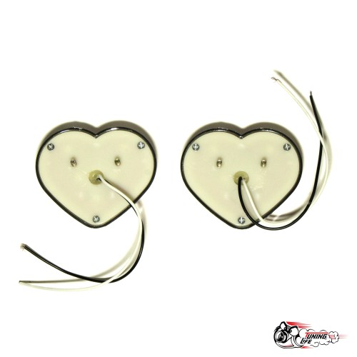 Поворотники Сердечки Красные