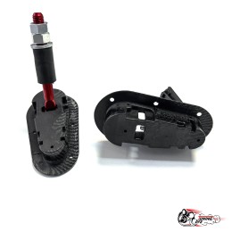 Замки капота D1 Карбон (аквапринт)