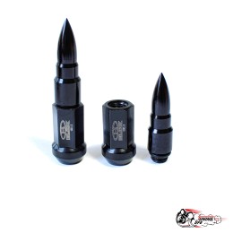 Гайки колесные Blox M12х1,5, черные сталь пули