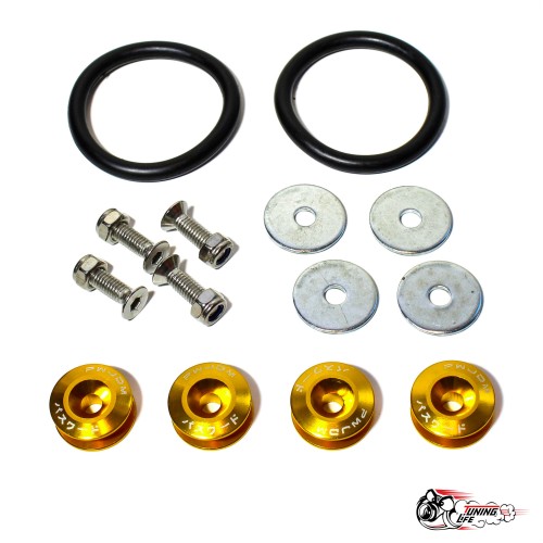 Крепления для обвесов JDM золотые