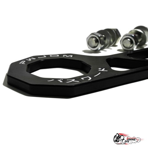 Петля буксировочная Password JDM загнутая черная