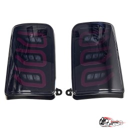 Фонари светодиодные Нива мерседес 222 стиль (тонированные) (LEDZILLA) B100-B