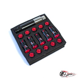 гайки стальные MAX GUARD (с секреткой) красные 1.5