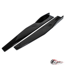 Накладки на пороги универсальные черный глянец (75 см)