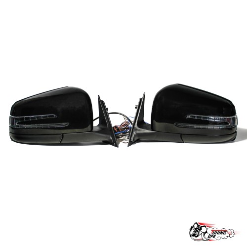 Зеркала 2107 AMG МЕХАНИКА c 2Х повторителем, подсветка + складывание + обогрев
