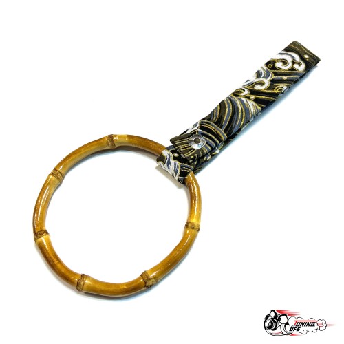 Цурикава круглое деревянное кольцо, черная ткань