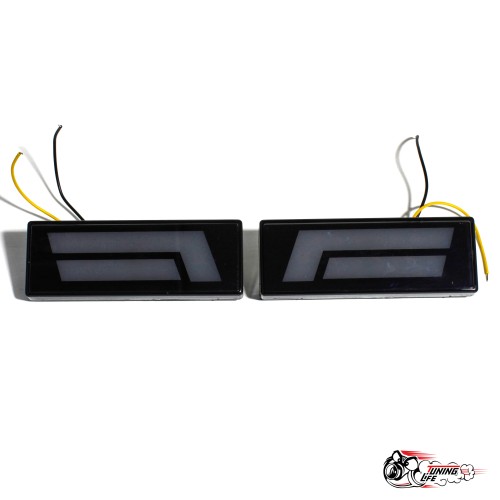 Повторители поворотов нива КЛЮШКИ с одной полоской желтые (N012)