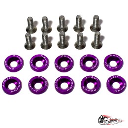 Шайбы с болтами декоративные JDM фиолетовые