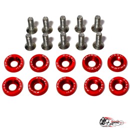 Шайбы с болтами декоративные JDM красные