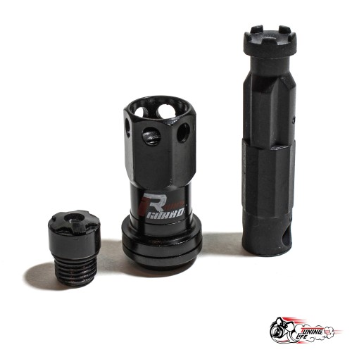 Гайки стальные MAX GUARD (с секреткой) черные 1.5