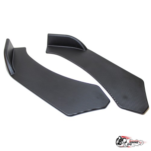 Сплиттер универсальный 3 детали SALMAN карбон мат