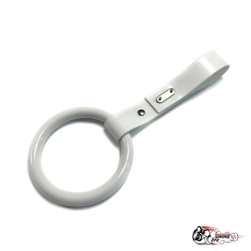 Цурикава круглое кольцо белое, подвес белый пластик