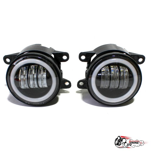 ПТФ LED Веста \\ гранта FL с ангельскими глазками (эконом)