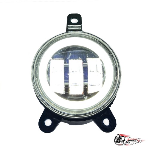 ПТФ LED Приора с ангельскими глазками 2х режимные желт,бел. (LEDZILLA)