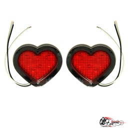 Поворотники Сердечки Красные