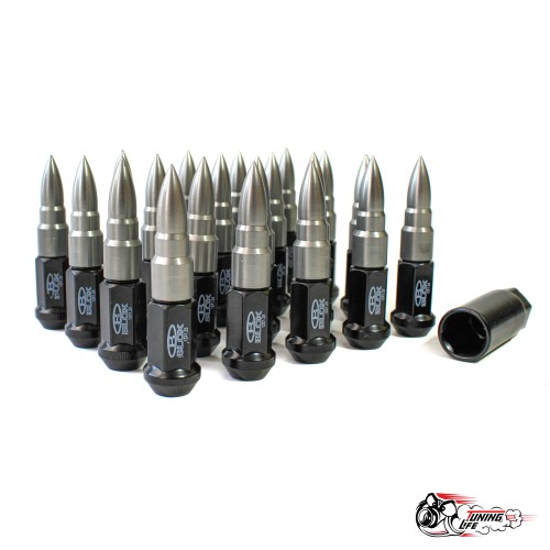 Гайки колесные Blox M12х1,25, серебро сталь пули