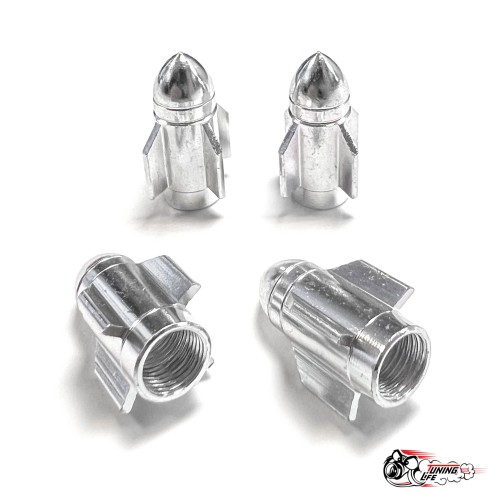 Ниппели (колпачки) ракеты серебро