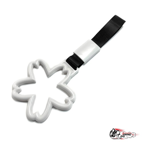 Цурикава белый цветок, черная ткань