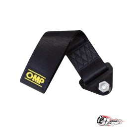 Стропа буксировочная черная OMP
