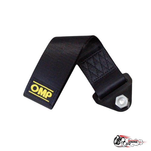 Стропа буксировочная черная OMP
