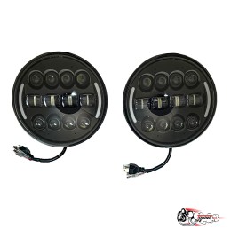 Фара светодиодная 7 дюймов Нива, 3 полосы 55W LED (LEDZILLA) G0071