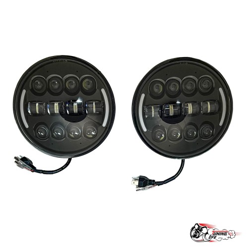 Фара светодиодная 7 дюймов Нива, 3 полосы 55W LED (LEDZILLA) G0071