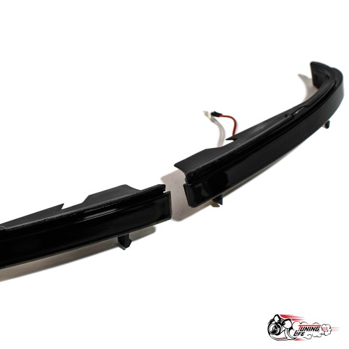 Повторители бегающие в зеркала Приора ДХО черные(плазма)