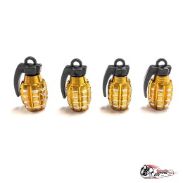 Ниппели (колпачки) гранаты золотые