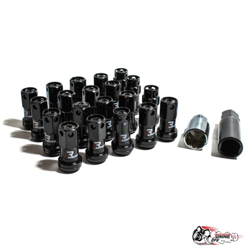 Гайки стальные MAX GUARD (с секреткой) черные 1.5