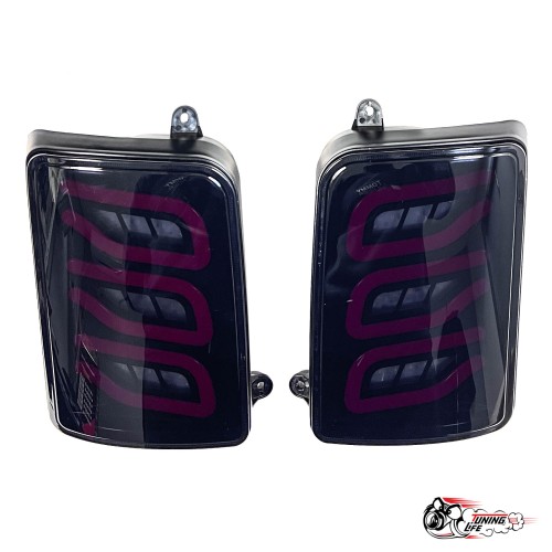 Фонари светодиодные Нива мерседес 222 стиль (тонированные) (LEDZILLA) B100-B