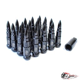 Гайки колесные Blox M12х1,5, черные сталь пули