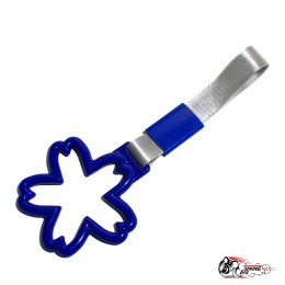 Цурикава синий цветок, серая ткань