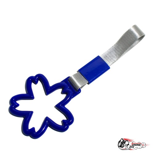 Цурикава синий цветок, серая ткань