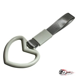 Цурикава белое сердце, серая ткань