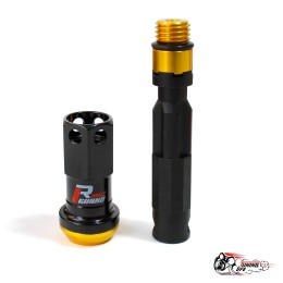 Гайки стальные MAX GUARD (с секреткой) золотые 1.25