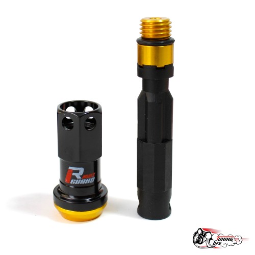 Гайки стальные MAX GUARD (с секреткой) золотые 1.25