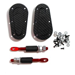 Замки капота D1 Карбон