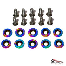 Шайбы с болтами декоративные JDM НЕО-ХРОМ