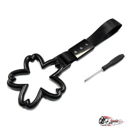 Цурикава черный цветок, черная ткань