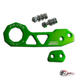 Петля буксировочная Password JDM загнутая зеленая