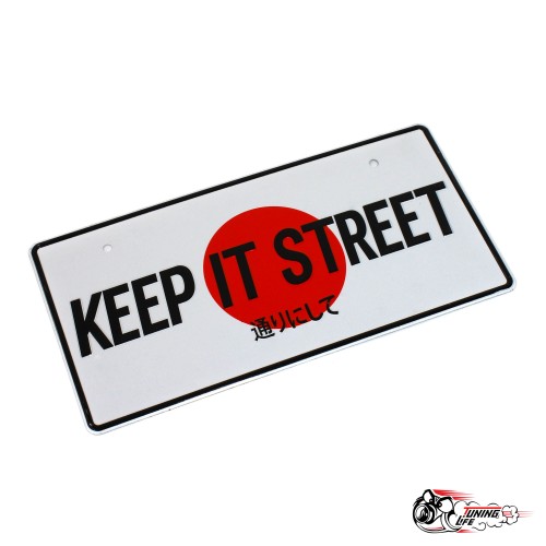 Номерной знак Keep it street