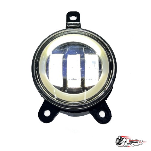 ПТФ LED Приора с ангельскими глазками 2х режимные желт,бел. (LEDZILLA)