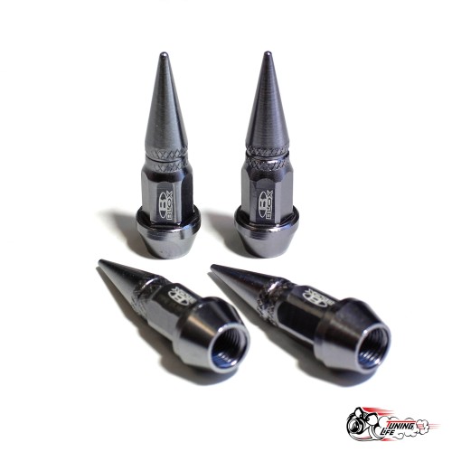 Ниппели (колпачки) BLOX шипы темно-серые