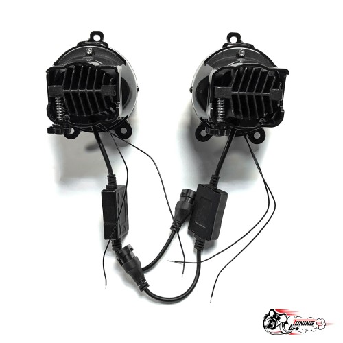 ПТФ LED Приора с линзой дальный/ближний (LEDZILLA) WD-021(PRO)