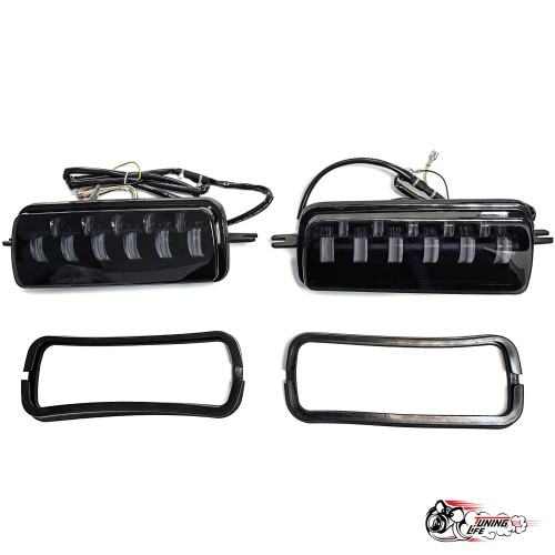 Надфарники 11 линз + прожектор (в стиле салман) тонированные