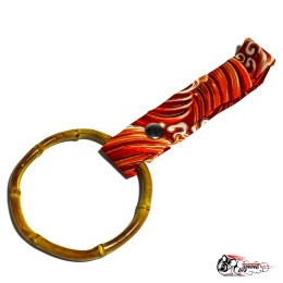 Цурикава круглое деревянное кольцо, красная ткань