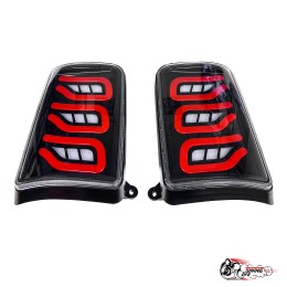 Фонари светодиодные Нива мерседес 222 стиль (прозрачные) (LEDZILLA) B100-A