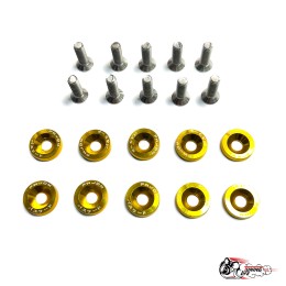 Шайбы с болтами декоративные JDM Золотые