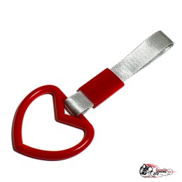 Цурикава красное сердце, серая ткань